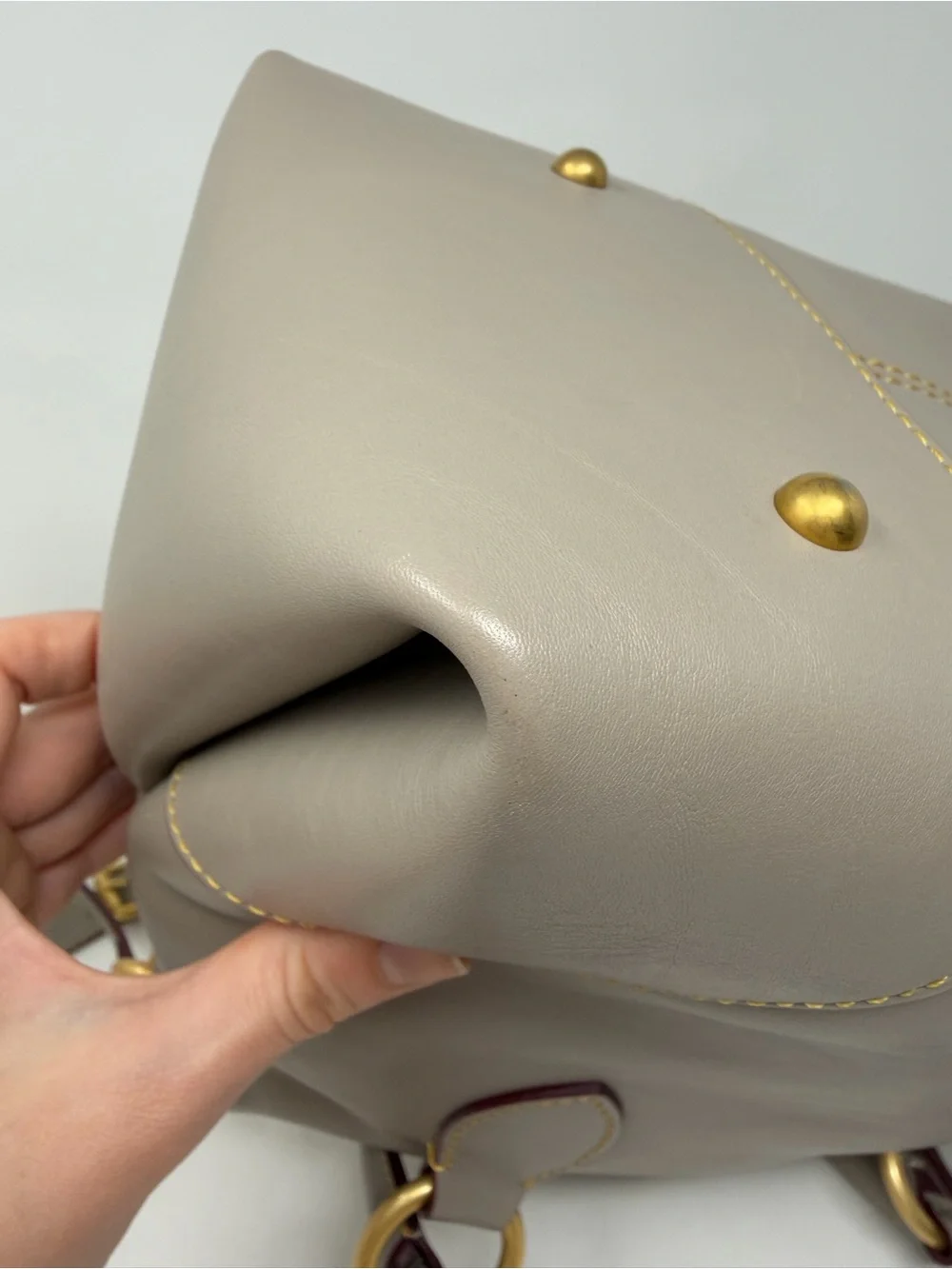 Dooney & Bourke Florentine Satchel 38 Rare Taupe Color